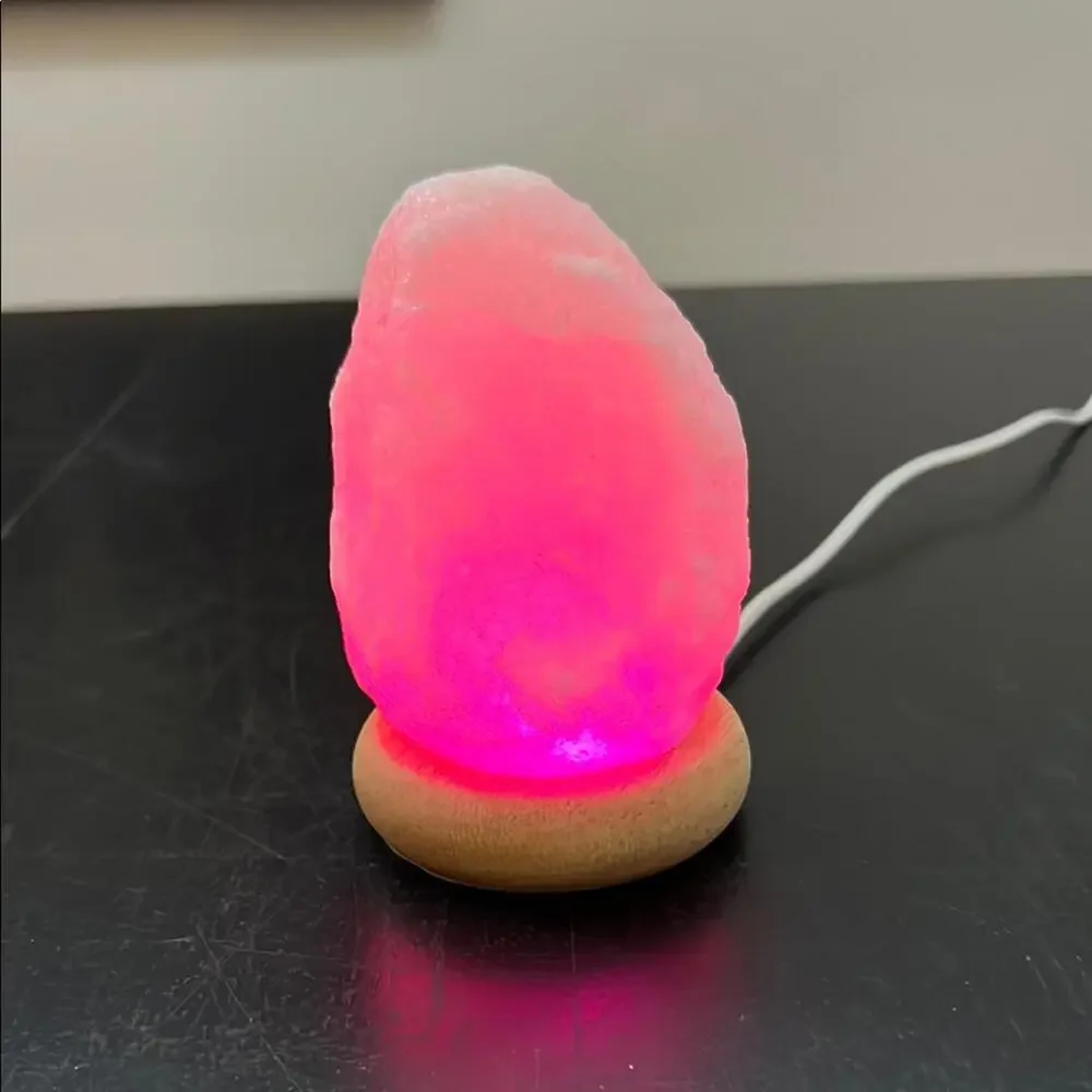 Crystal Rock Salt Lamp - multi‎ colored